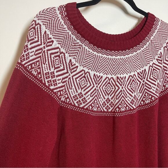 Croft & Barrow Red White Holiday Knit Sweater Size Extra Extra Large - Picture 6 of 10